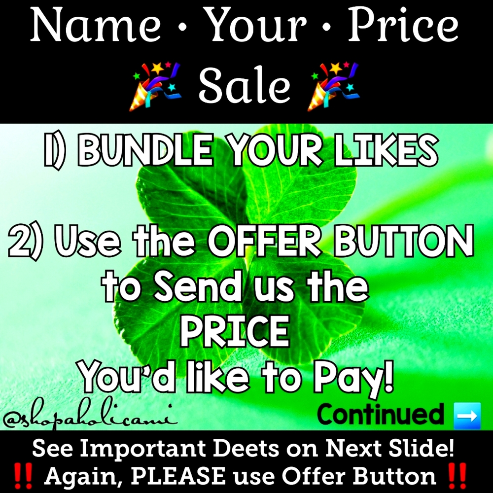 Too Shy to Send Offer? BUNDLE Any/All of Your Items and I'll send an OFFER 🥰